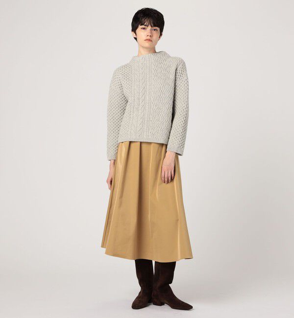 MACPHEE「アランニット ビルドネックプルオーバー」|ニット・セーター|