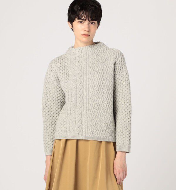MACPHEE「アランニット ビルドネックプルオーバー」|ニット・セーター|