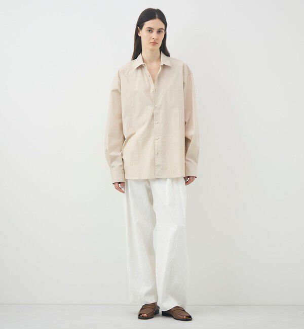 TOMORROWLAND GOODS「BASERANGE CLAUDE コットンポプリンシャツ」|シャツ・ブラウス|