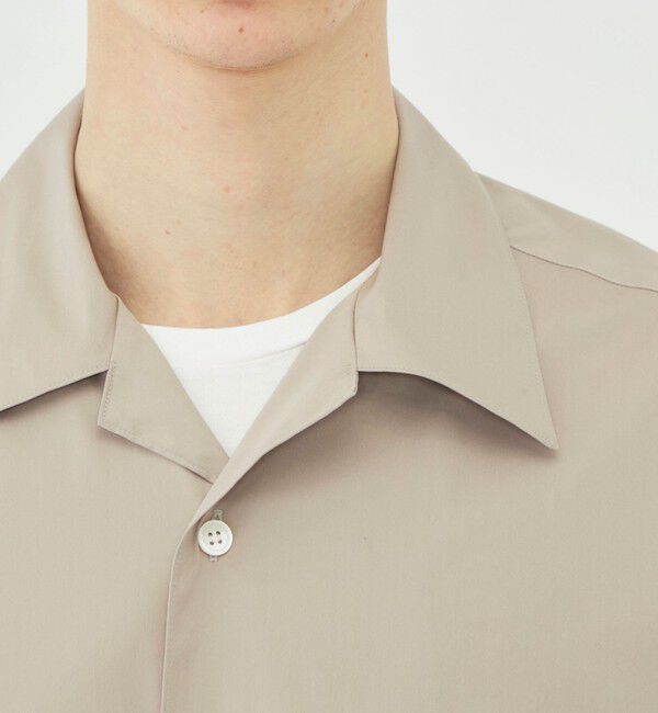 GALERIE VIE「ストレッチタイプライター オープンカラーシャツ」|シャツ・ブラウス|