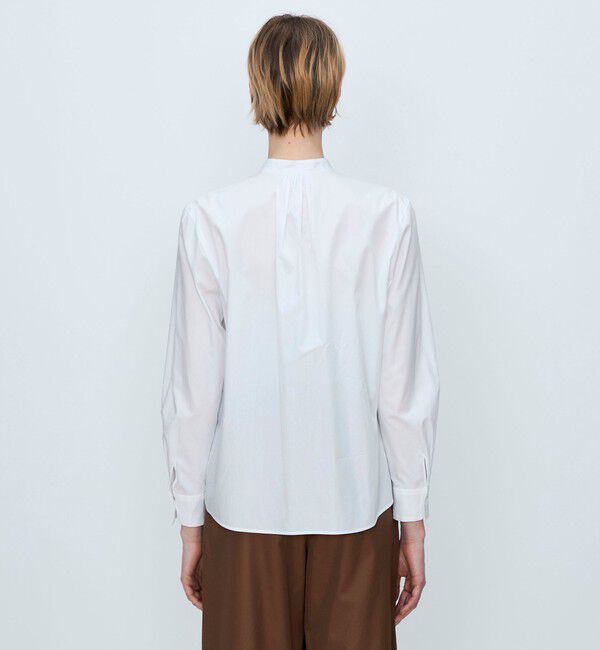 TOMORROWLAND collection「カラミフラワー ネックタックブラウス」|シャツ・ブラウス|