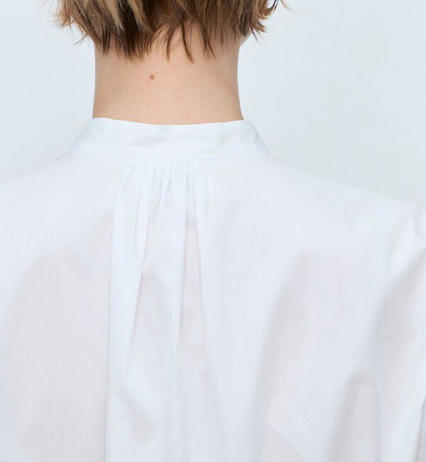 TOMORROWLAND collection「カラミフラワー ネックタックブラウス」|シャツ・ブラウス|