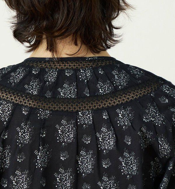 SOULEIADO「コットンプリント サークルピンタックブラウス」|シャツ・ブラウス|