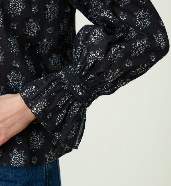 SOULEIADO「コットンプリント サークルピンタックブラウス」|シャツ・ブラウス|