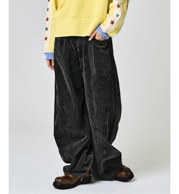 JOINT WORKS「3Dツイスト コーデュロイバギーパンツ / 3D Twist Corduroy Baggy Pants」|その他|ブラック