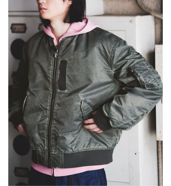 JOINT WORKS「フェードナイロン パッファー MA-1 / Faded Nylon Puffer MA-1」|ブルゾン・スタジャン|