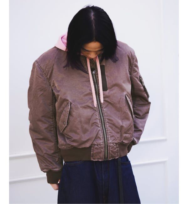 JOINT WORKS「フェードナイロン パッファー MA-1 / Faded Nylon Puffer MA-1」|ブルゾン・スタジャン|
