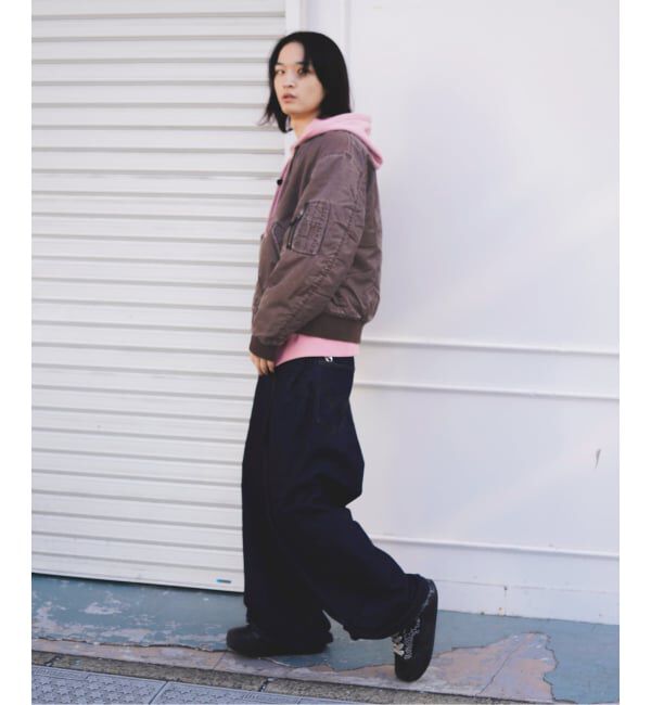 JOINT WORKS「フェードナイロン パッファー MA-1 / Faded Nylon Puffer MA-1」|ブルゾン・スタジャン|