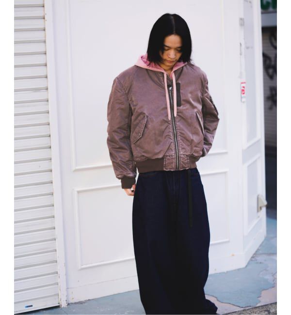 JOINT WORKS「フェードナイロン パッファー MA-1 / Faded Nylon Puffer MA-1」|ブルゾン・スタジャン|