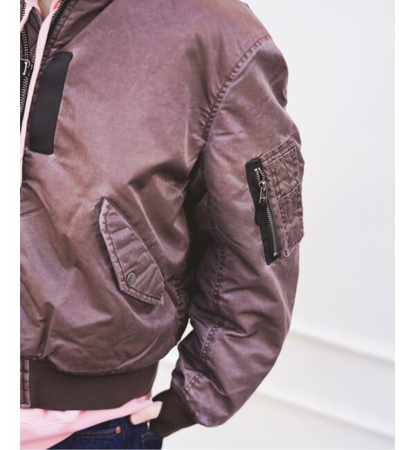 JOINT WORKS「フェードナイロン パッファー MA-1 / Faded Nylon Puffer MA-1」|ブルゾン・スタジャン|