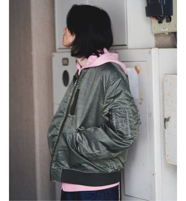 JOINT WORKS「フェードナイロン パッファー MA-1 / Faded Nylon Puffer MA-1」|ブルゾン・スタジャン|