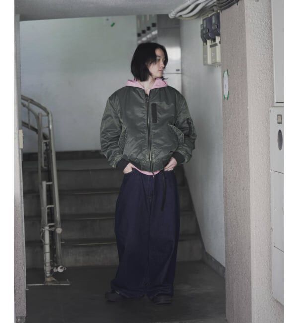 JOINT WORKS「フェードナイロン パッファー MA-1 / Faded Nylon Puffer MA-1」|ブルゾン・スタジャン|