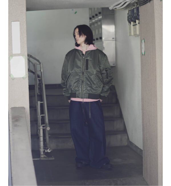 JOINT WORKS「フェードナイロン パッファー MA-1 / Faded Nylon Puffer MA-1」|ブルゾン・スタジャン|