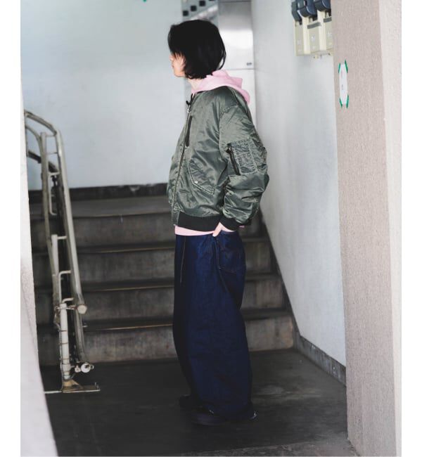 JOINT WORKS「フェードナイロン パッファー MA-1 / Faded Nylon Puffer MA-1」|ブルゾン・スタジャン|