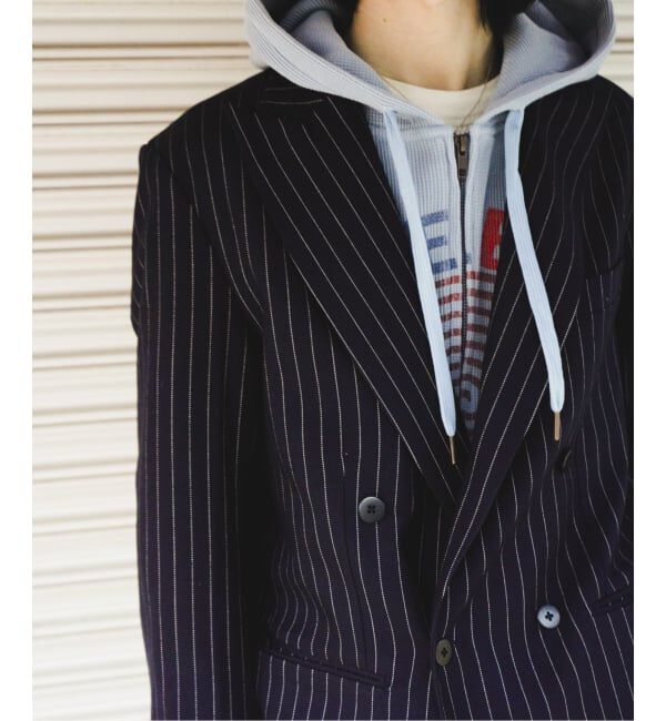 JOINT WORKS「オーバーサイズ ストライプ ダブルジャケット / Oversized Stripe Double Jacket」|テーラードジャケット|