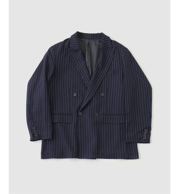 JOINT WORKS「オーバーサイズ ストライプ ダブルジャケット / Oversized Stripe Double Jacket」|テーラードジャケット|