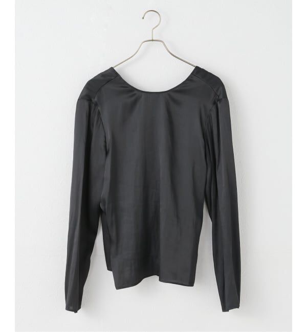 Plage「Memory Satin Back Wrap ブラウス」|シャツ・ブラウス|