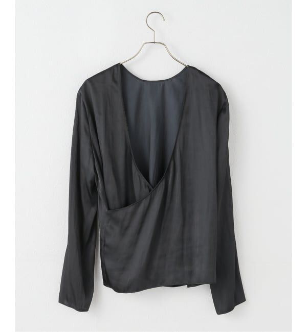 Plage「Memory Satin Back Wrap ブラウス」|シャツ・ブラウス|