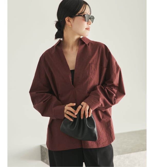 Plage「《予約》relaxy slit シャツ」|シャツ・ブラウス|