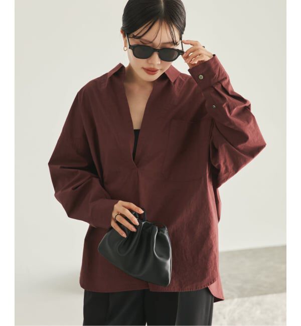 Plage「《予約》relaxy slit シャツ」|シャツ・ブラウス|