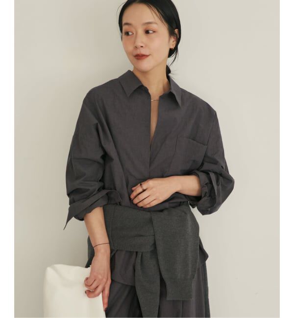 Plage「《予約》relaxy slit シャツ」|シャツ・ブラウス|