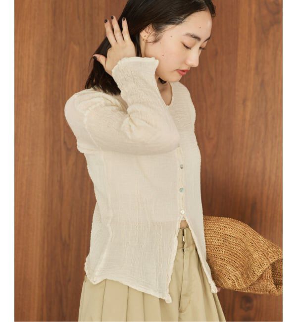 Plage「《予約》LES ATELIERS FRANCAIS DE CONFECTION 別注 OPEN BTN 2WAY ブラウス」|シャツ・ブラウス|