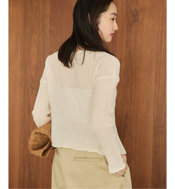 Plage「《予約》LES ATELIERS FRANCAIS DE CONFECTION 別注 OPEN BTN 2WAY ブラウス」|シャツ・ブラウス|