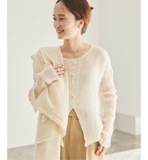 Plage「《予約》LES ATELIERS FRANCAIS DE CONFECTION 別注 OPEN BTN 2WAY ブラウス」|シャツ・ブラウス|