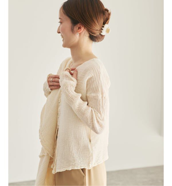 Plage「《予約》LES ATELIERS FRANCAIS DE CONFECTION 別注 OPEN BTN 2WAY ブラウス」|シャツ・ブラウス|