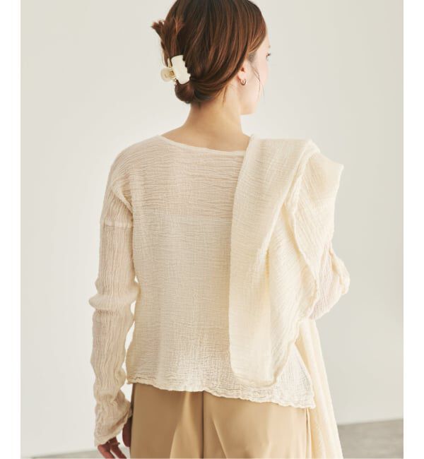 Plage「《予約》LES ATELIERS FRANCAIS DE CONFECTION 別注 OPEN BTN 2WAY ブラウス」|シャツ・ブラウス|