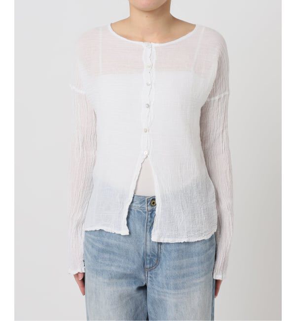 Plage「《予約》LES ATELIERS FRANCAIS DE CONFECTION 別注 OPEN BTN 2WAY ブラウス」|シャツ・ブラウス|