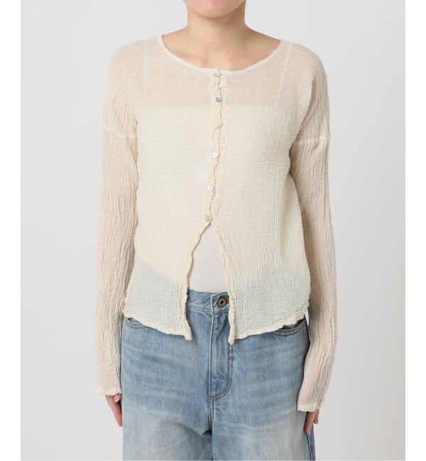 Plage「《予約》LES ATELIERS FRANCAIS DE CONFECTION 別注 OPEN BTN 2WAY ブラウス」|シャツ・ブラウス|