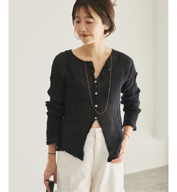 Plage「《予約》LES ATELIERS FRANCAIS DE CONFECTION 別注 OPEN BTN 2WAY ブラウス」|シャツ・ブラウス|