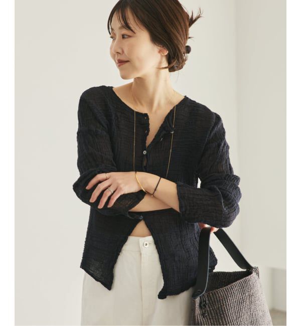 Plage「《予約》LES ATELIERS FRANCAIS DE CONFECTION 別注 OPEN BTN 2WAY ブラウス」|シャツ・ブラウス|