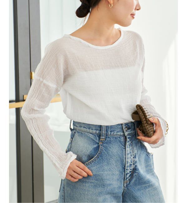 Plage「《WEB限定追加予約》LES ATELIERS FRANCAIS DE CONFECTION 別注 T-ブラウス」|シャツ・ブラウス|