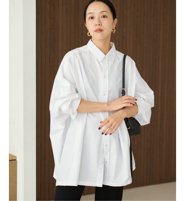 Plage「《追加予約》Light OX Poncho シャツ 2」|シャツ・ブラウス|ホワイト