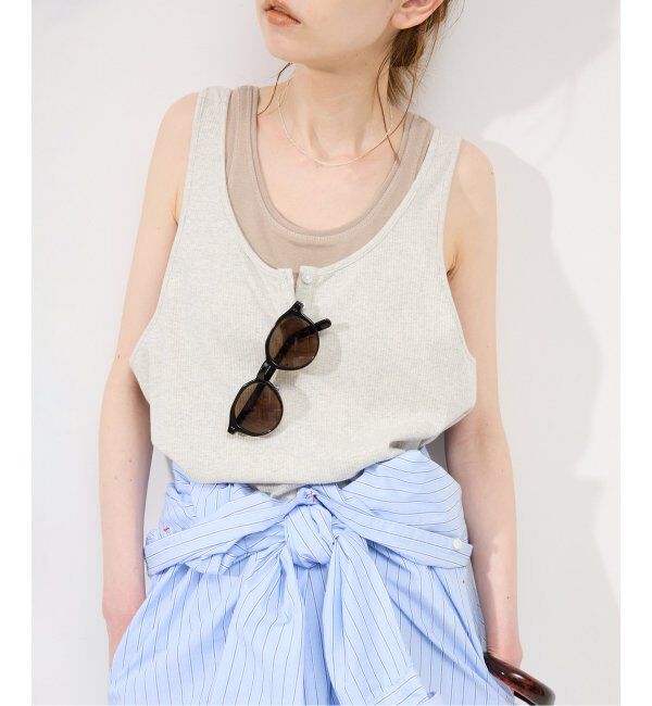 SLOBE IENA「ヘンリーパックタンク」|Tシャツ・カットソー|