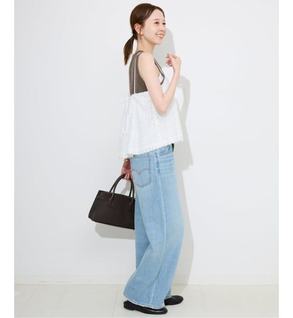 SLOBE IENA「シアーリボンキャミソール」|シャツ・ブラウス|