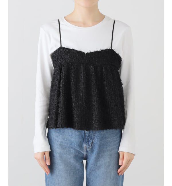 SLOBE IENA「シアーリボンキャミソール」|シャツ・ブラウス|