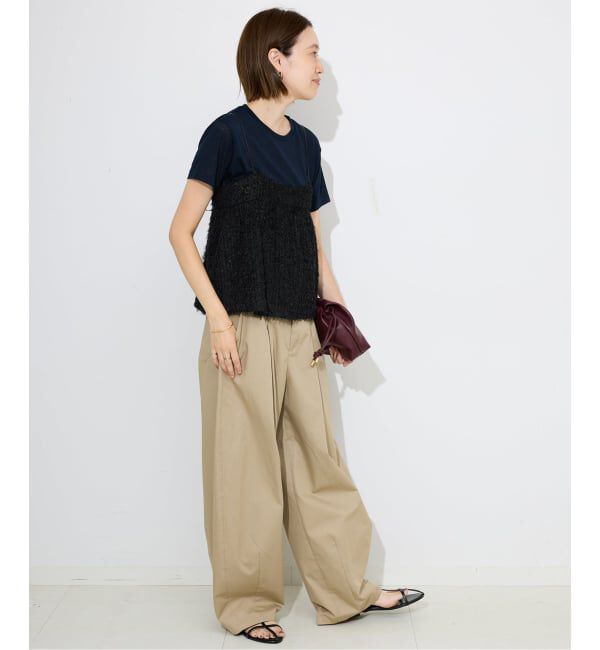 SLOBE IENA「シアーリボンキャミソール」|シャツ・ブラウス|