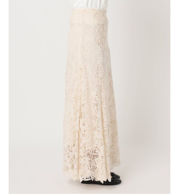 IENA「フラワーレース フレアスカート」|スカート|