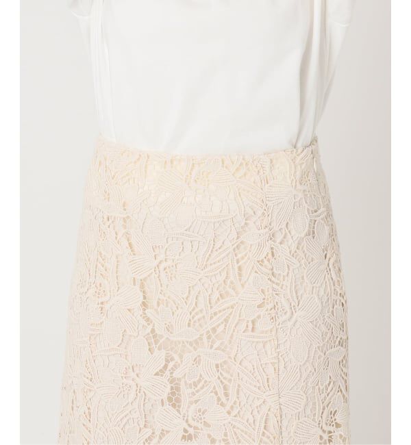 IENA「フラワーレース フレアスカート」|スカート|