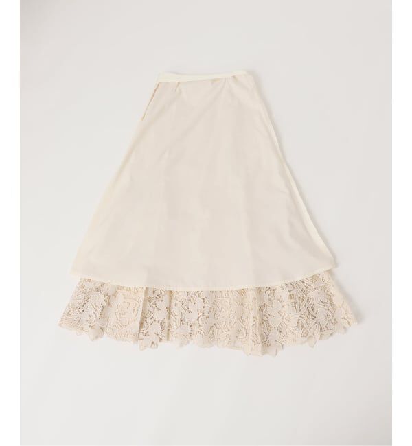 IENA「フラワーレース フレアスカート」|スカート|