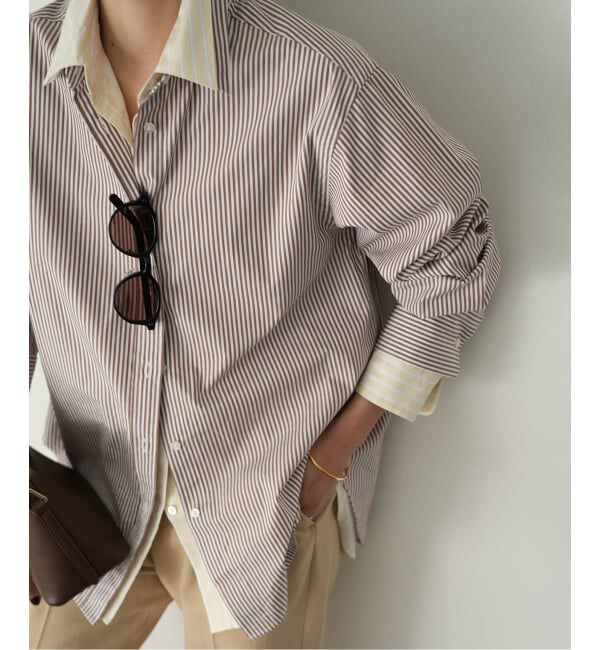 SLOBE IENA「《WEB限定/追加2》HAPPYCOLOR SHIRT」|シャツ・ブラウス|