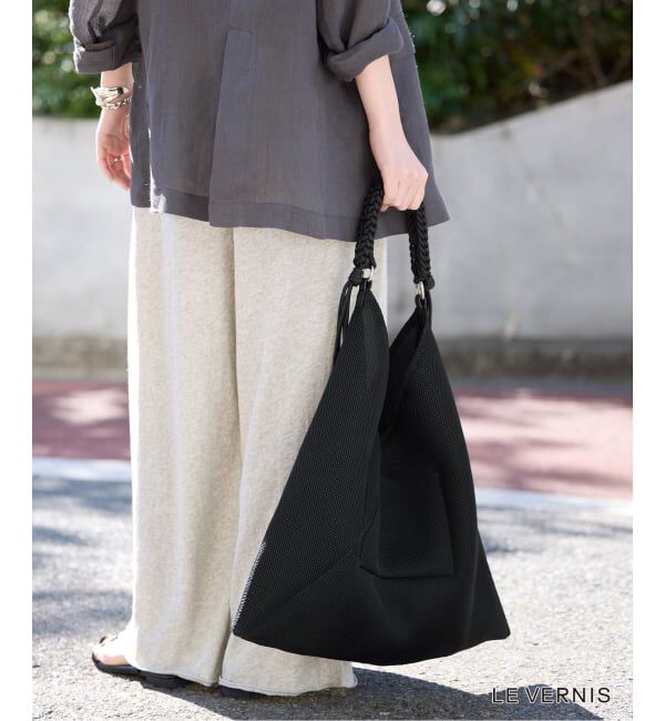 SLOBE IENA「《WEB限定/追加2》LE VERNIS パラコードハンドルメッシュバック 235-211505」|ショルダー・メッセンジャー|