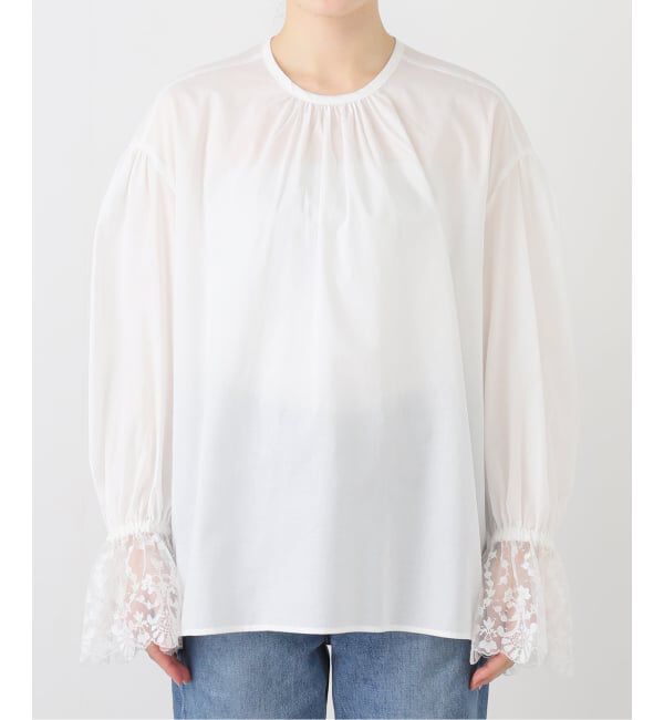 SLOBE IENA「スタンドレースブラウス」|シャツ・ブラウス|