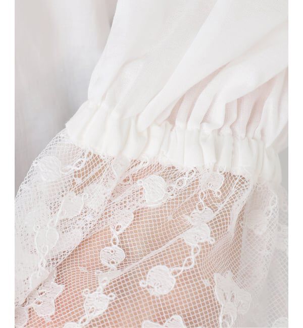 SLOBE IENA「スタンドレースブラウス」|シャツ・ブラウス|