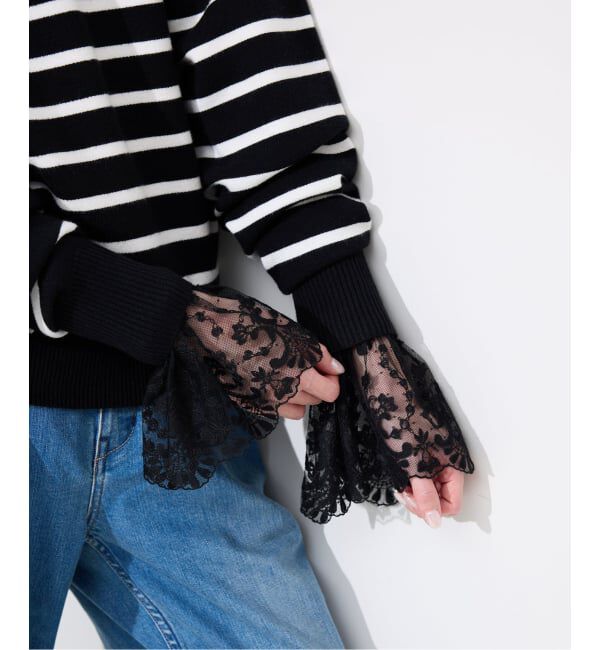 SLOBE IENA「スタンドレースブラウス」|シャツ・ブラウス|