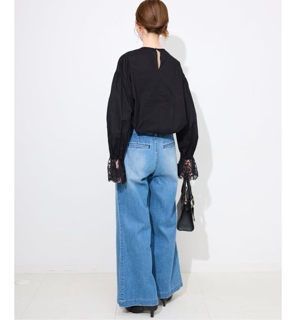 SLOBE IENA「スタンドレースブラウス」|シャツ・ブラウス|