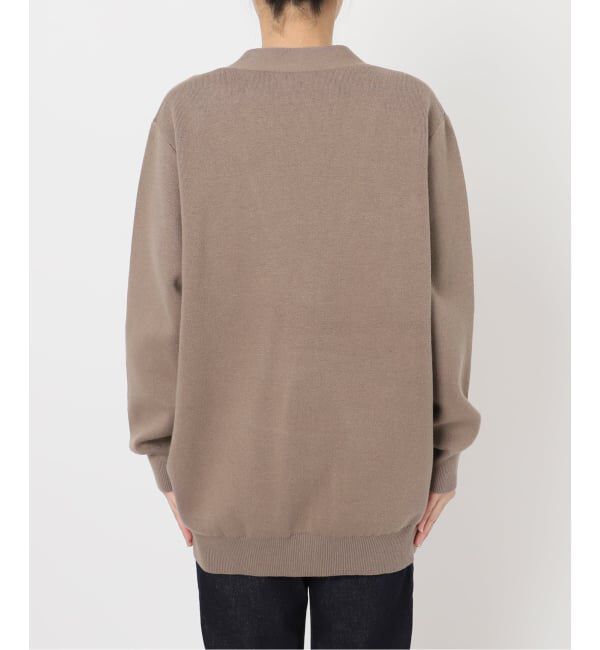 SLOBE IENA「《WEB限定/追加》サガラ刺繍スウェットライクニットカーディガン」|カーディガン|